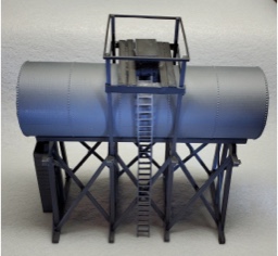 S Scale SP Oil Tank at Laws California